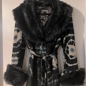 Tye-Dye leather Coat